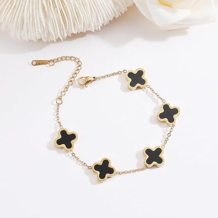 18 Cret Gold Floral Bracelet